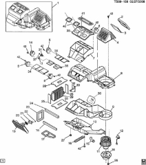 Dichtung Heinzung/Klimaanlage - Gasket Heater/AC  GM 02-09